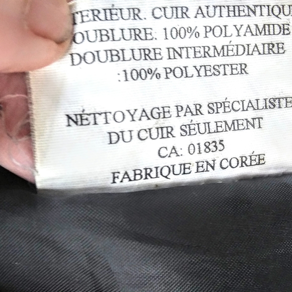 COPY - CANADIAN COS NOVA M  L-XL VINTAGE MOTO JACKET SPIKED STUDDED - Picture 8 of 8